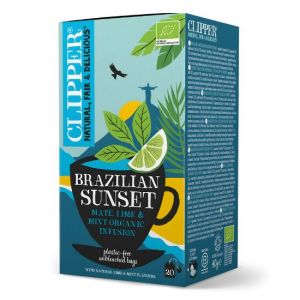 CLIPPER Πράσινο Τσάι με Μάτε, Λάιμ & Μέντα 'Brazilian Sunset'